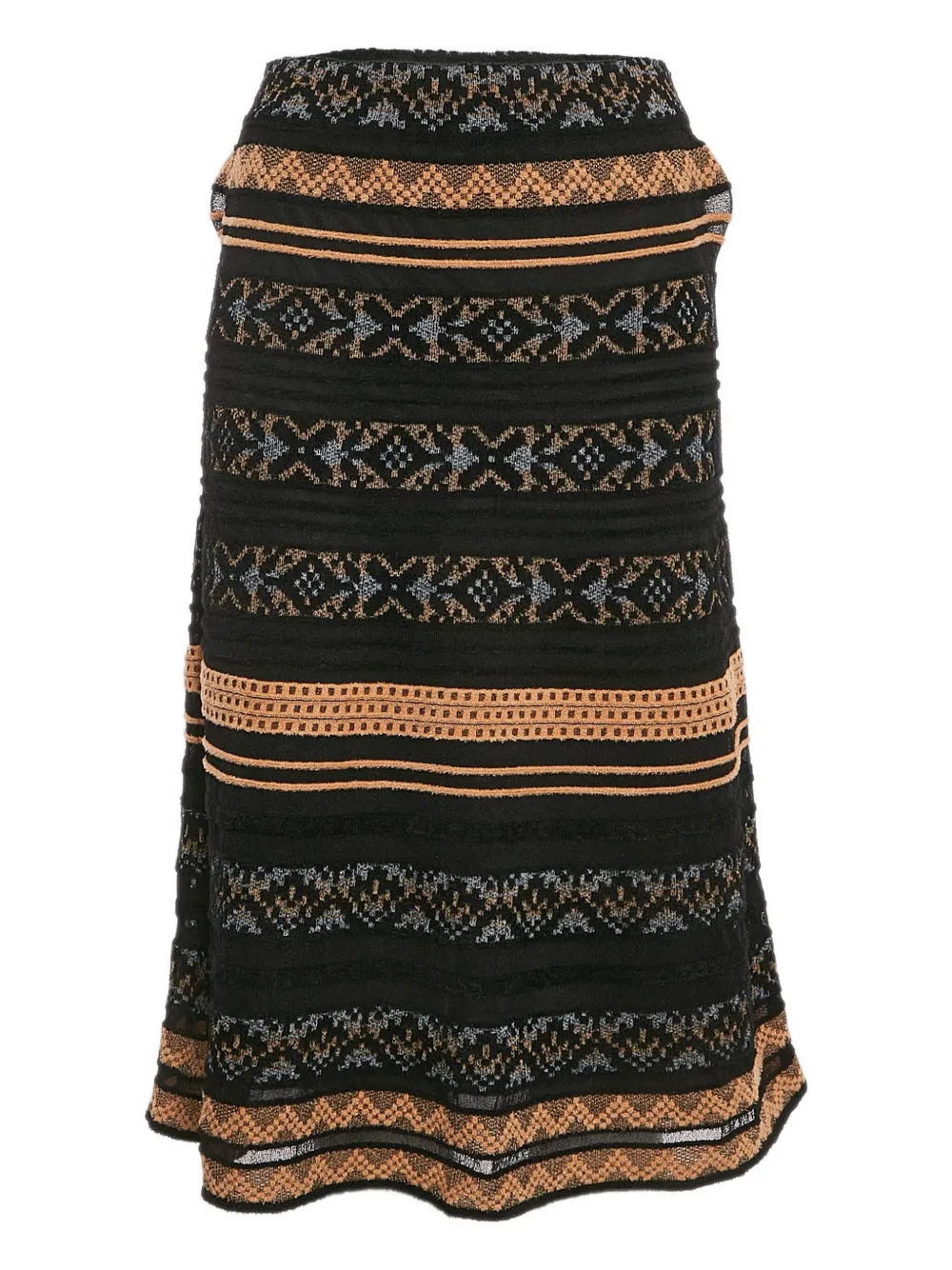 Missoni Pre-Owned geometric-pattern midi skirt | Black | Image 1