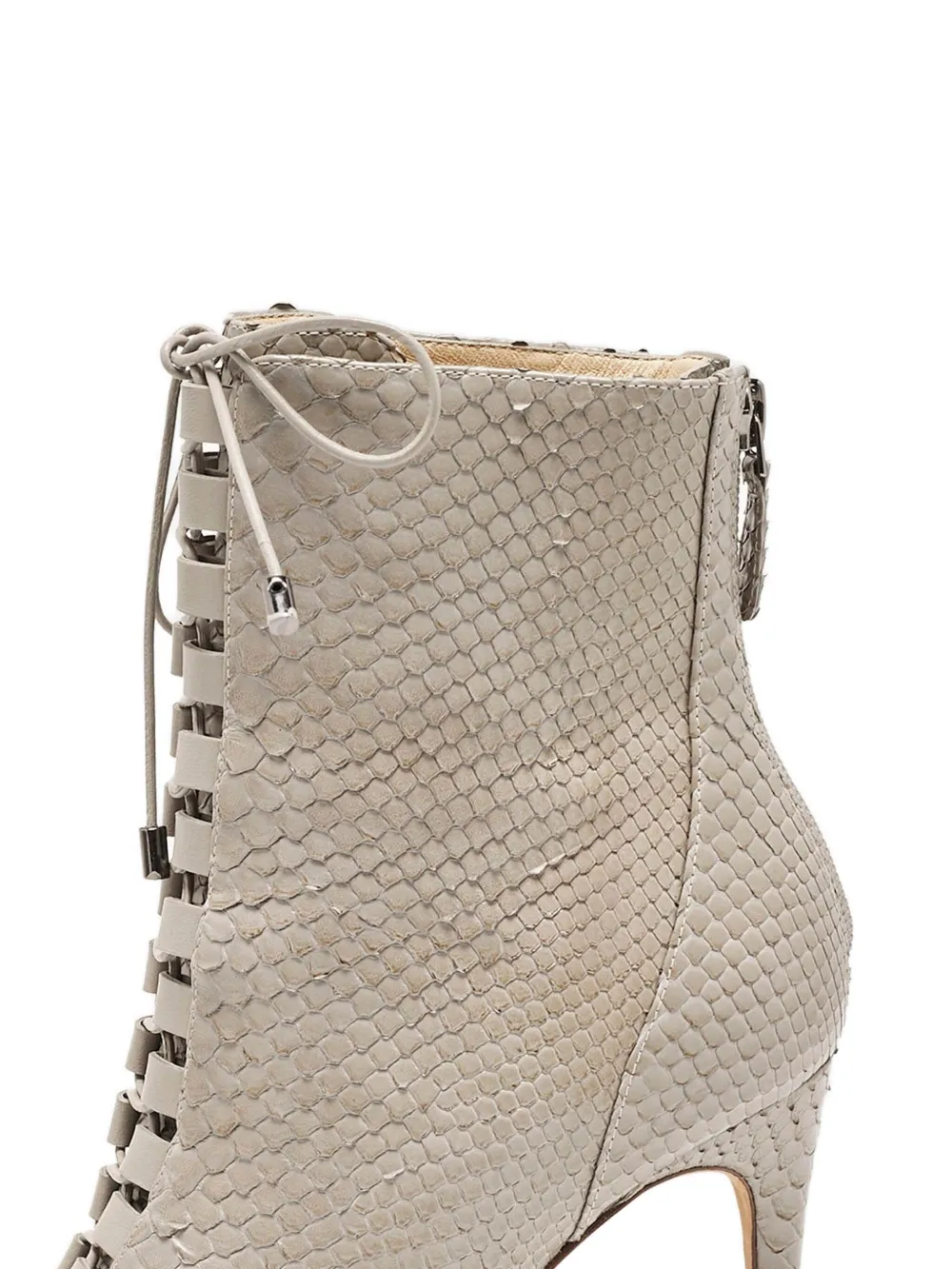Alexandre Birman 110mm python embossed leather boots | Image 2