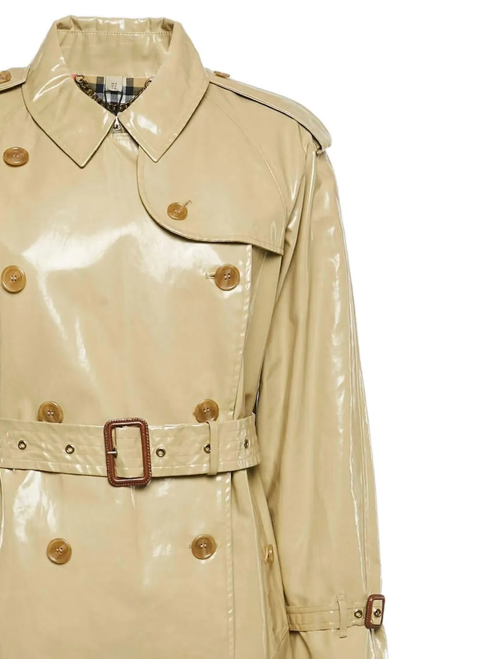 Burberry Pre-Owned 2024 jas met ceintuur - Beige