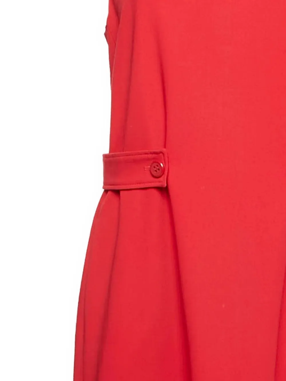 Emporio Armani Pre-Owned Midi-jurk met knoopdetail - Rood
