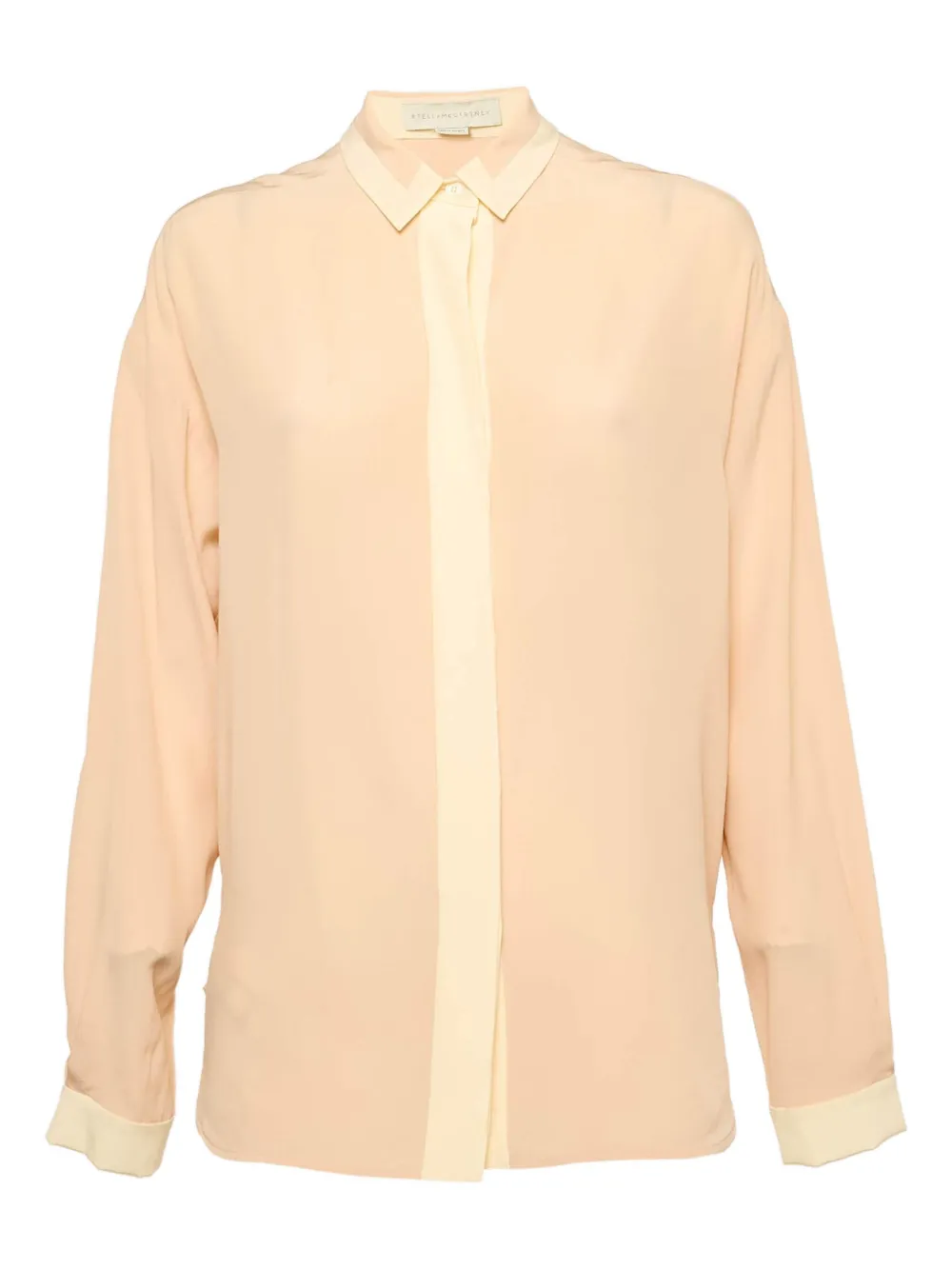Stella McCartney Pre-Owned front-panel silk shirt | Neutrals | Image 1