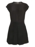 Miu Miu Pre-Owned pleated mini dress - Black