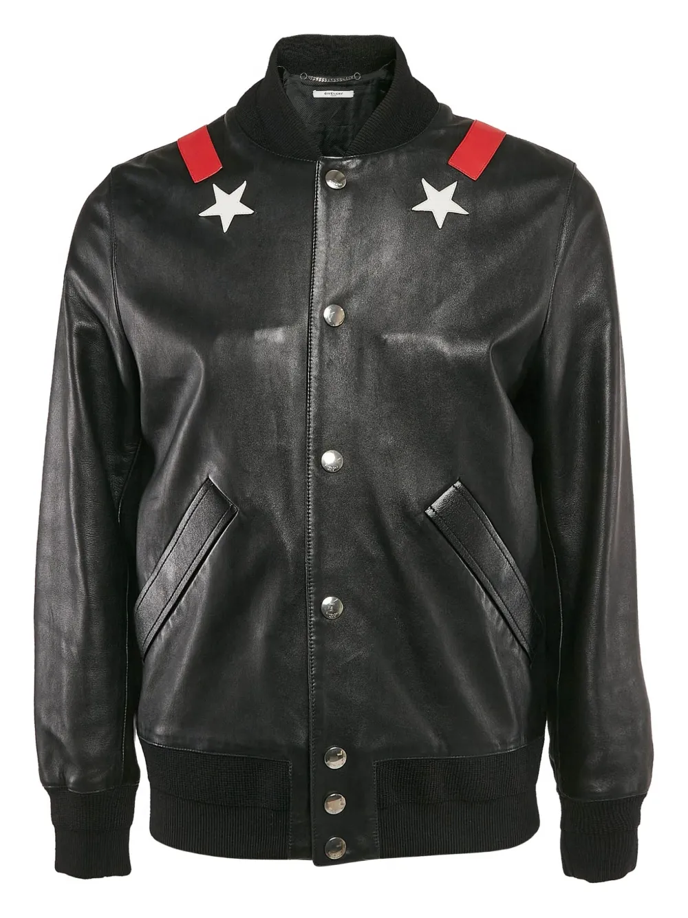 Givenchy Pre-Owned leather bomber jacket | Black | Image 1