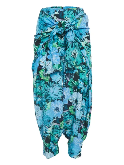 Stella McCartney Pre-Owned floral-print tie-waist trousers
