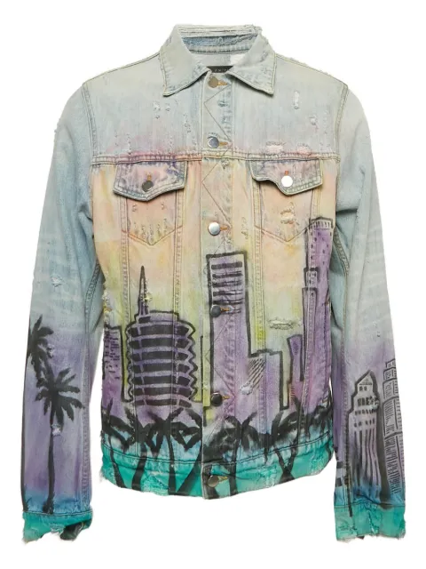 AMIRI Cityscape distressed jacket