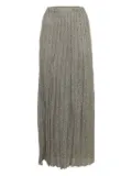 Missoni Pre-Owned lurex-knit pleated maxi skirt - Grey