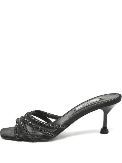 Prada Pre-Owned 100mm crystal-embellished sandals 