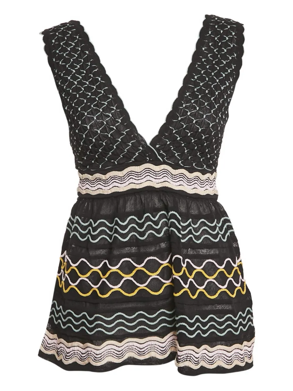 Pre-owned Missoni Embroidered Blouse In Black