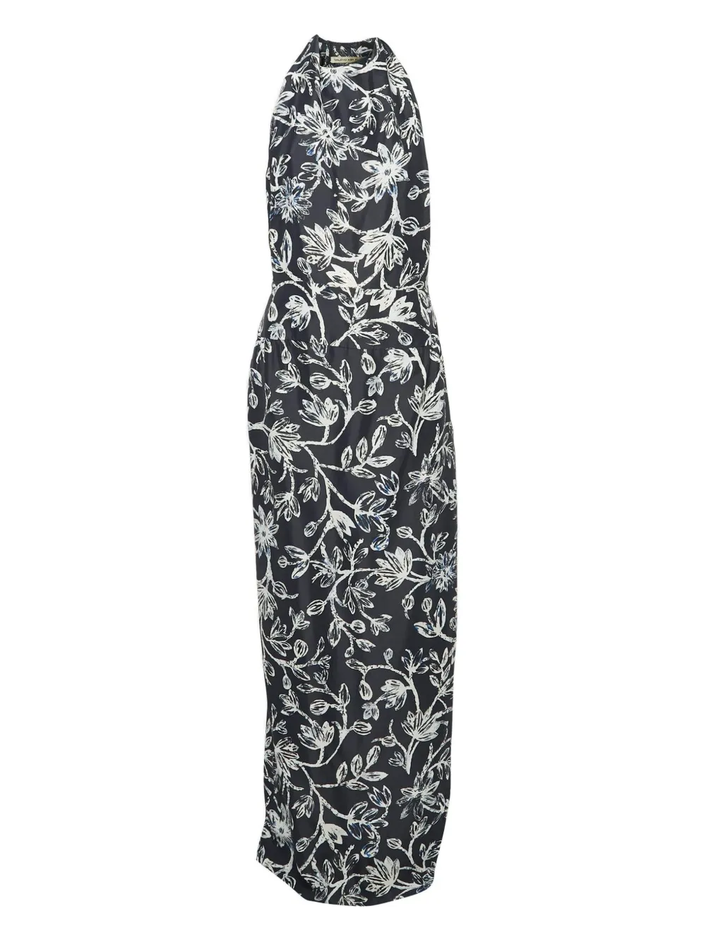 Balenciaga Pre-Owned 2024 floral silk-crepe dress | Blue | Image 1
