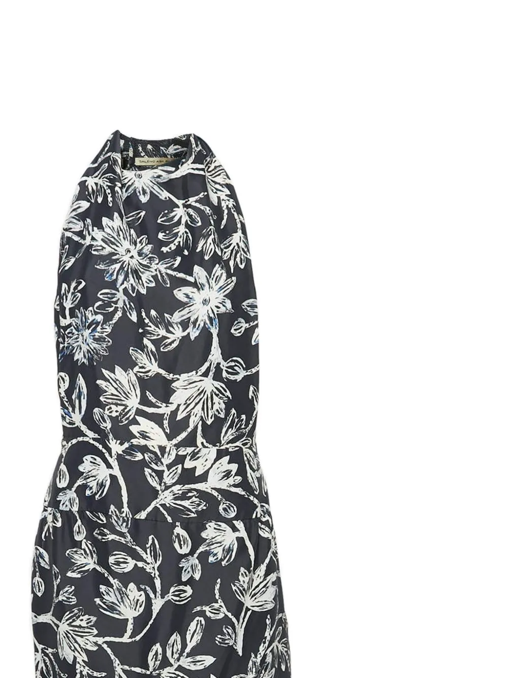 Balenciaga Pre-Owned 2024 jurk van zijde-crêpe met bloemenprint - Blauw
