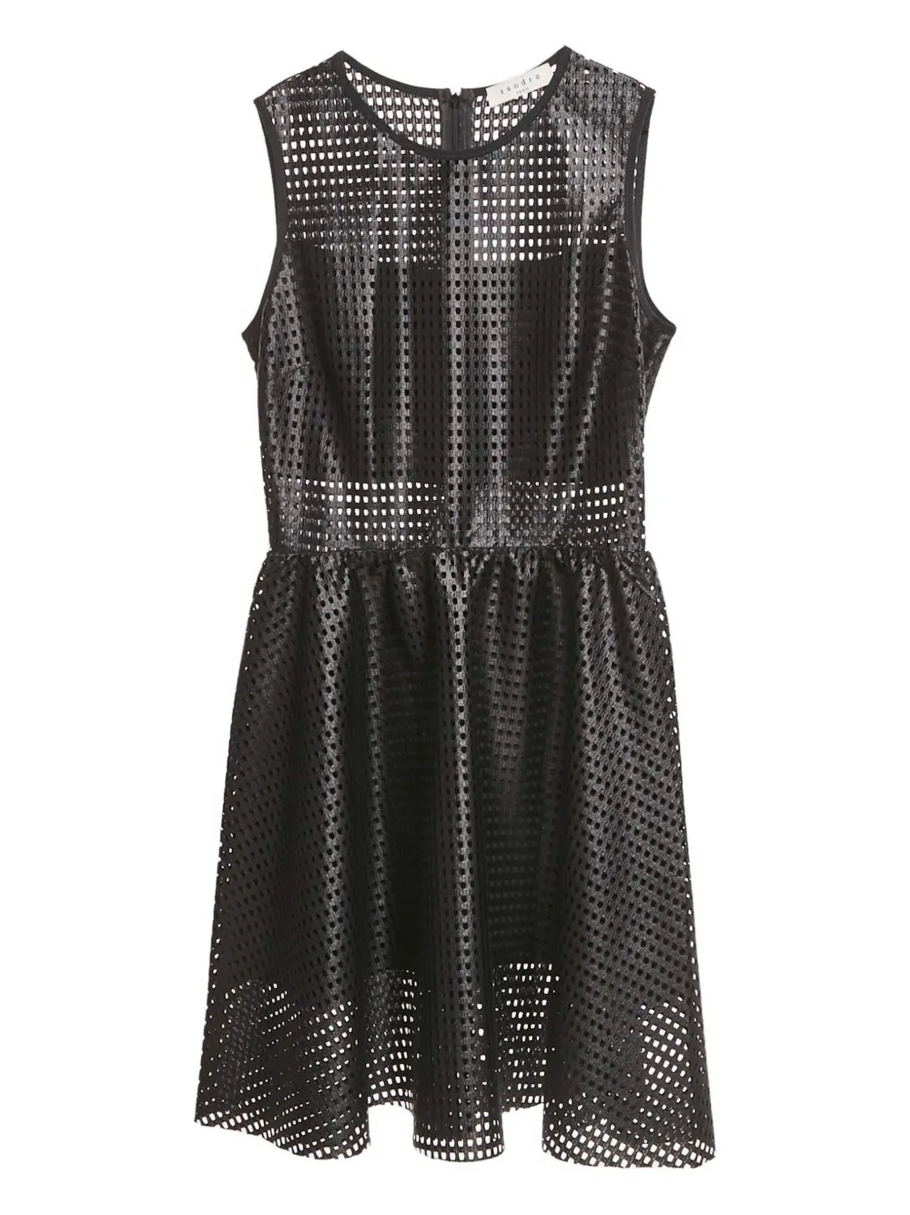 SANDRO perforated mini dress | Black | Image 1