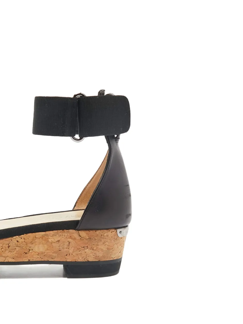 Jimmy Choo Pre-Owned 2024 45 mm sandalen van slangen-effect - Zwart