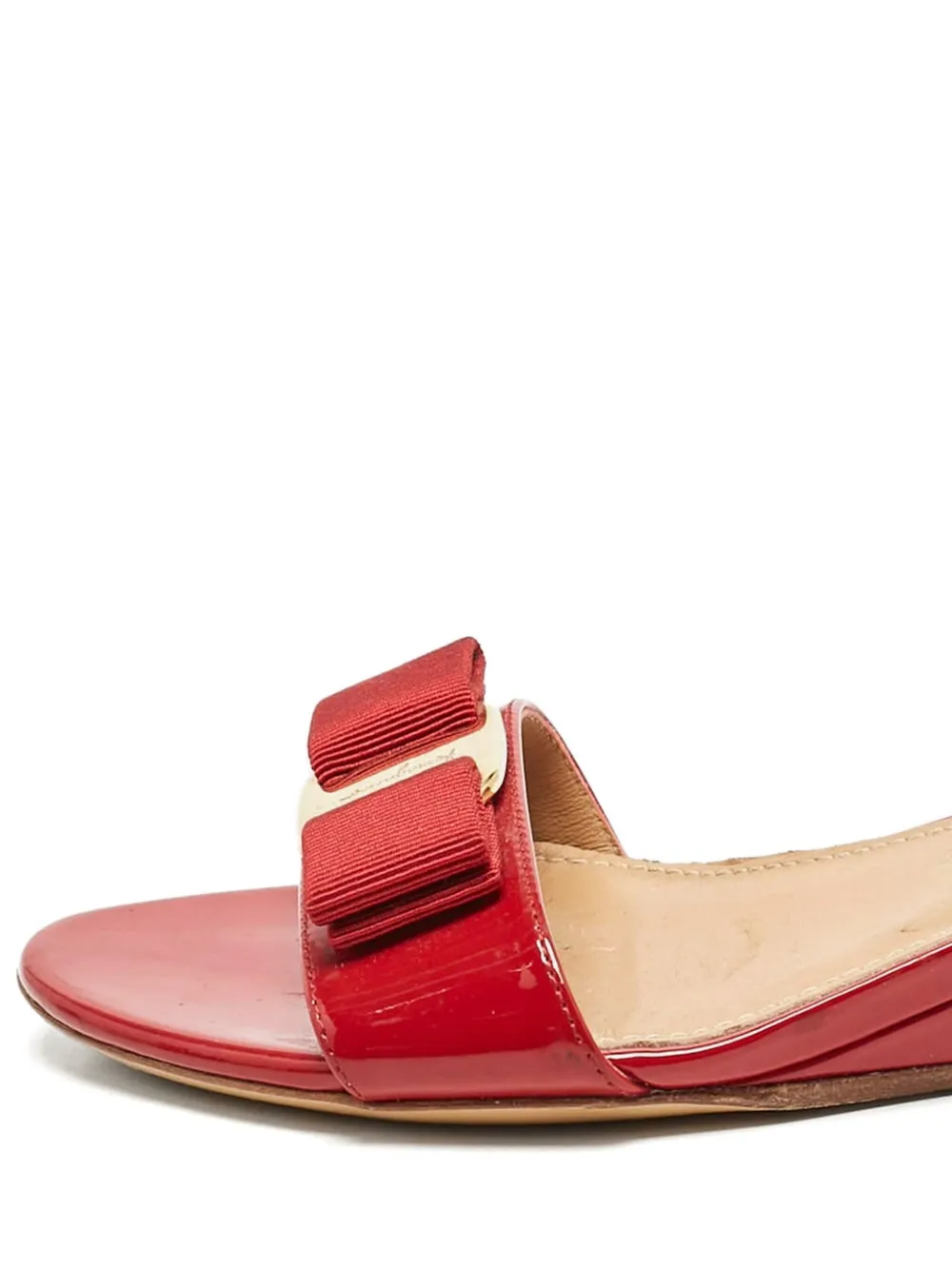 Ferragamo Pre-Owned 35 mm Vara leren sandalen - Rood