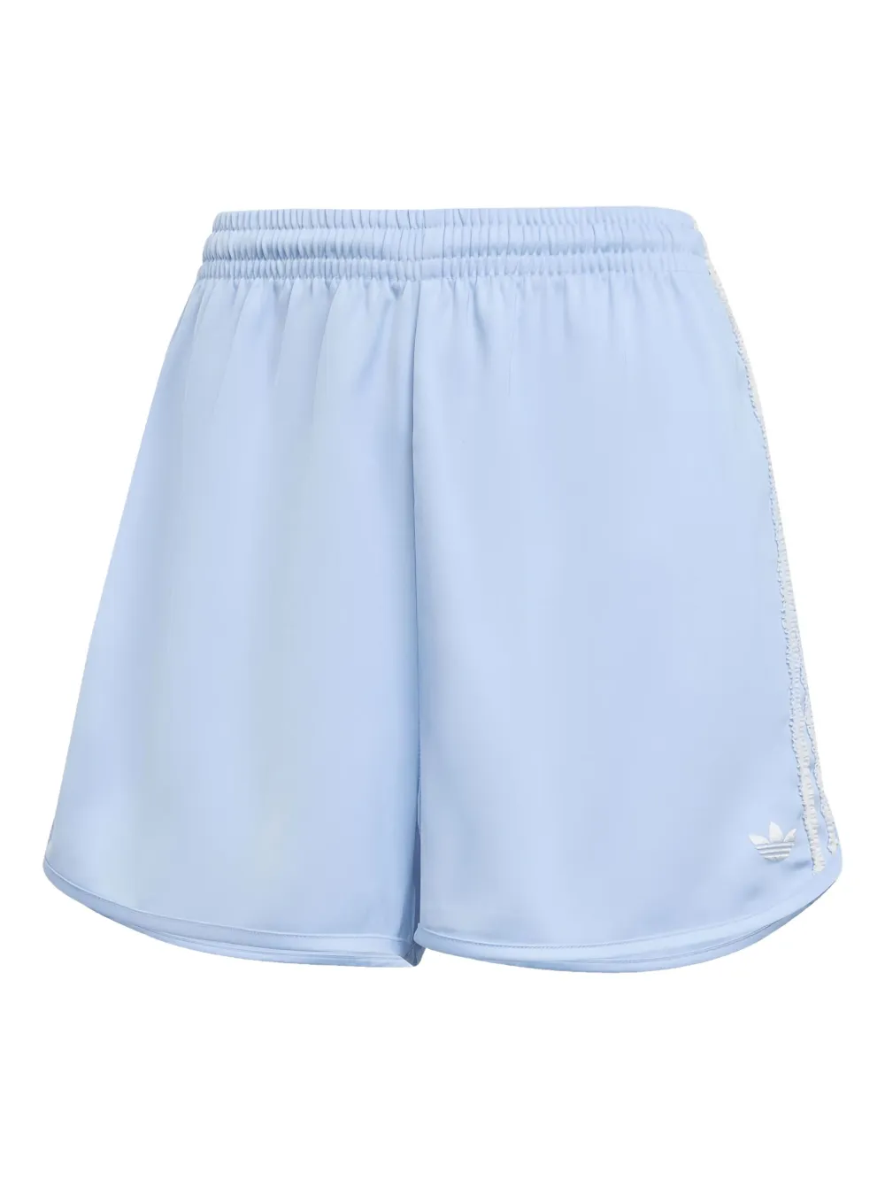 Adidas Originals Elasticated-waistband Short Shorts In Blue