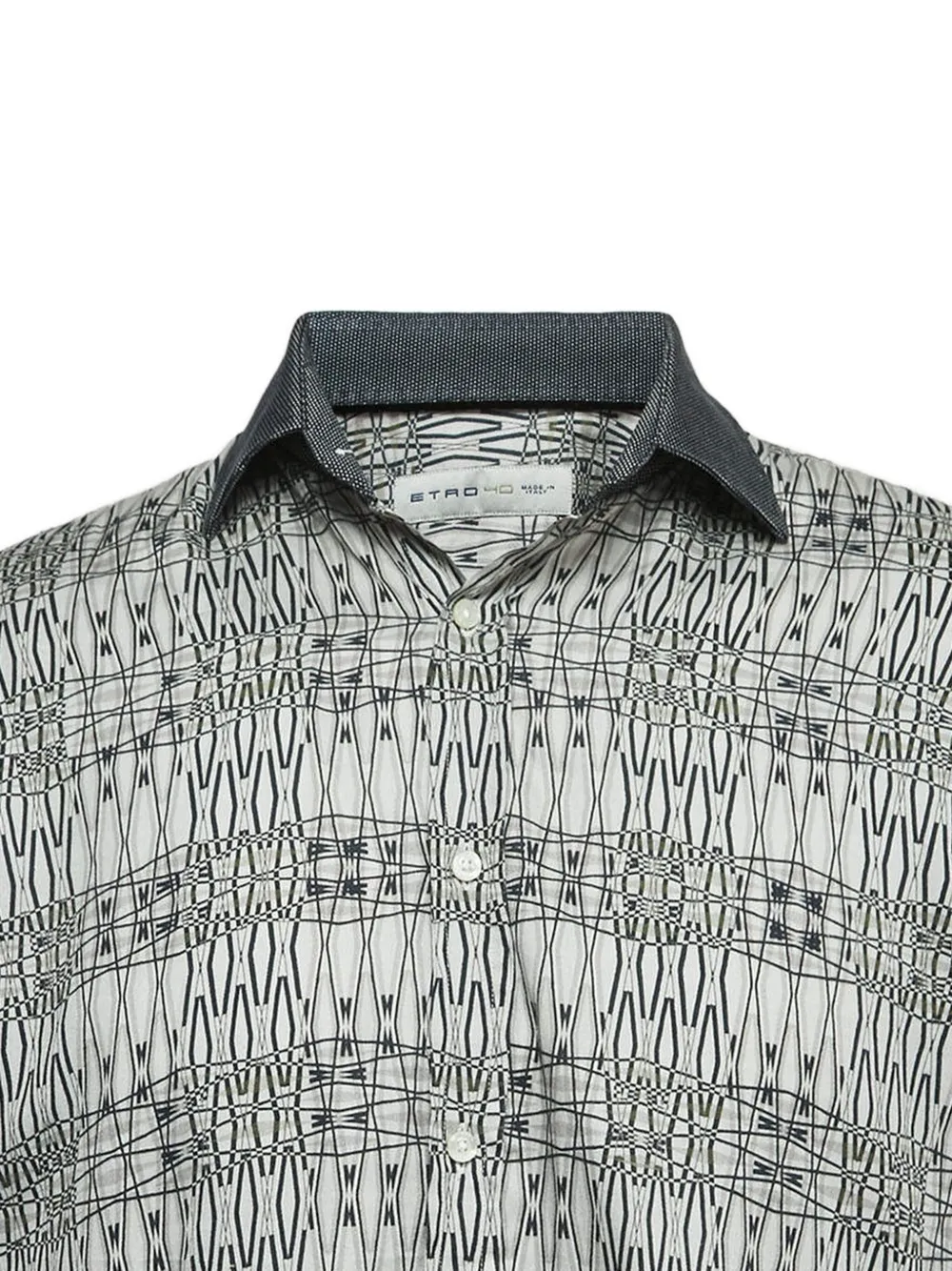 Etro Pre-Owned geometric-pattern cotton shirt | Image 2