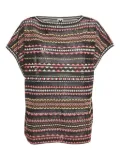 Missoni Pre-Owned geometric-pattern knit top - Black