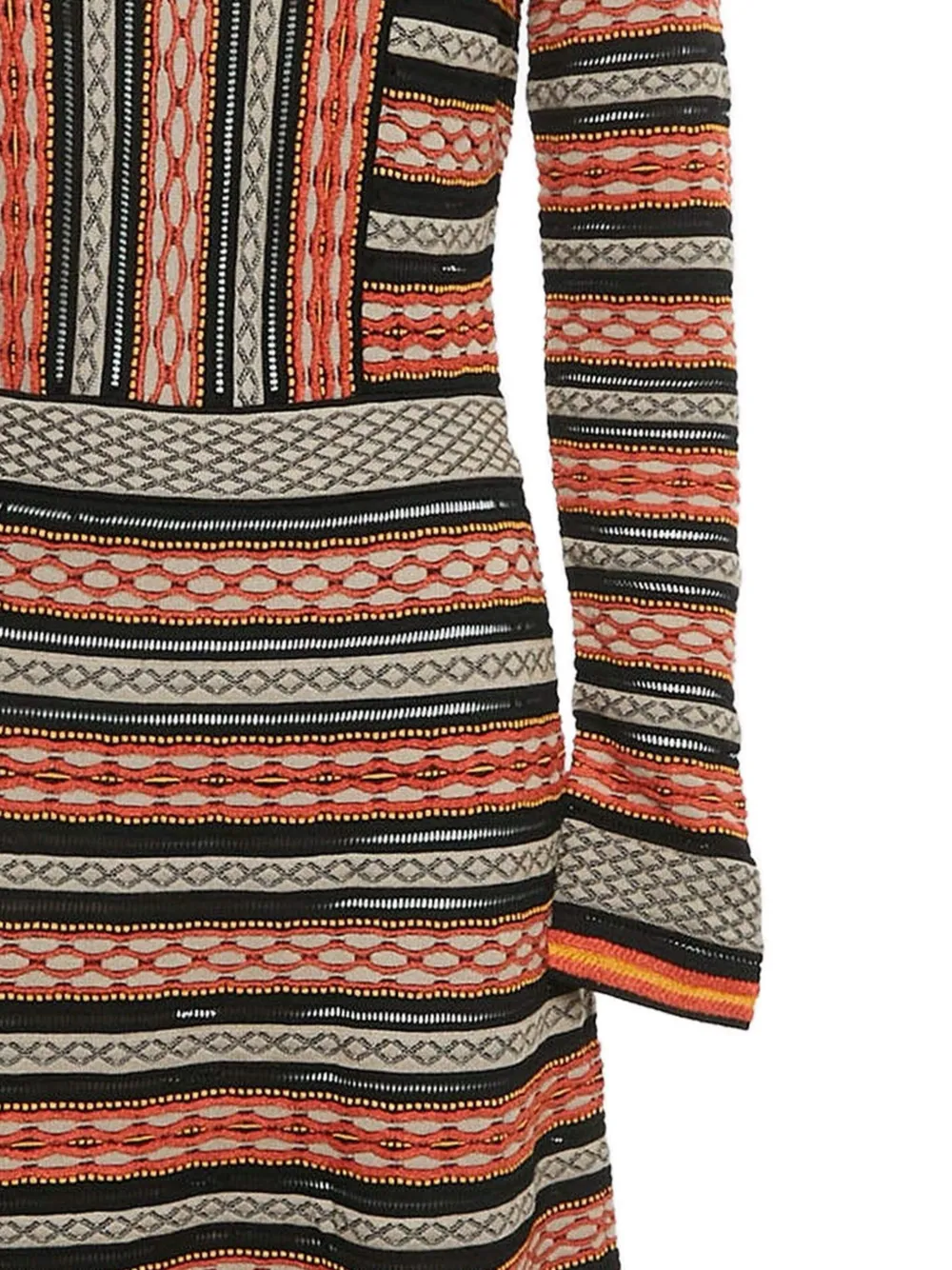 Missoni Pre-Owned Gestreepte jurk - Zwart
