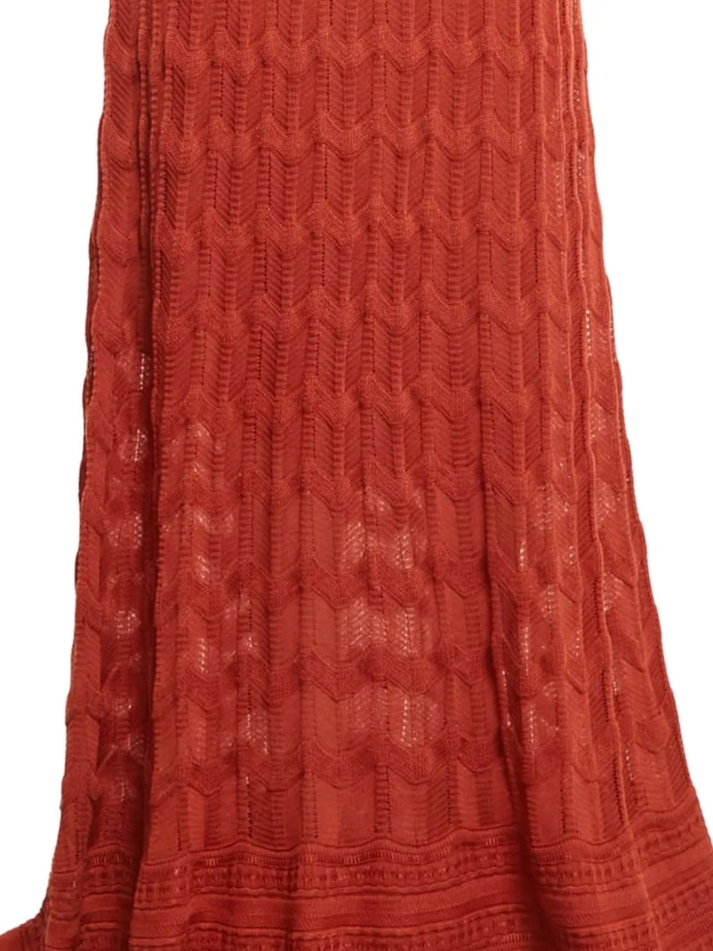 Missoni Pre-Owned Gebreide maxi-rok - Oranje