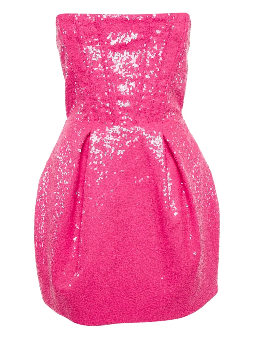 Pre-owned Bronx And Banco Maraya Sequin Mini Party Dress In Pink
