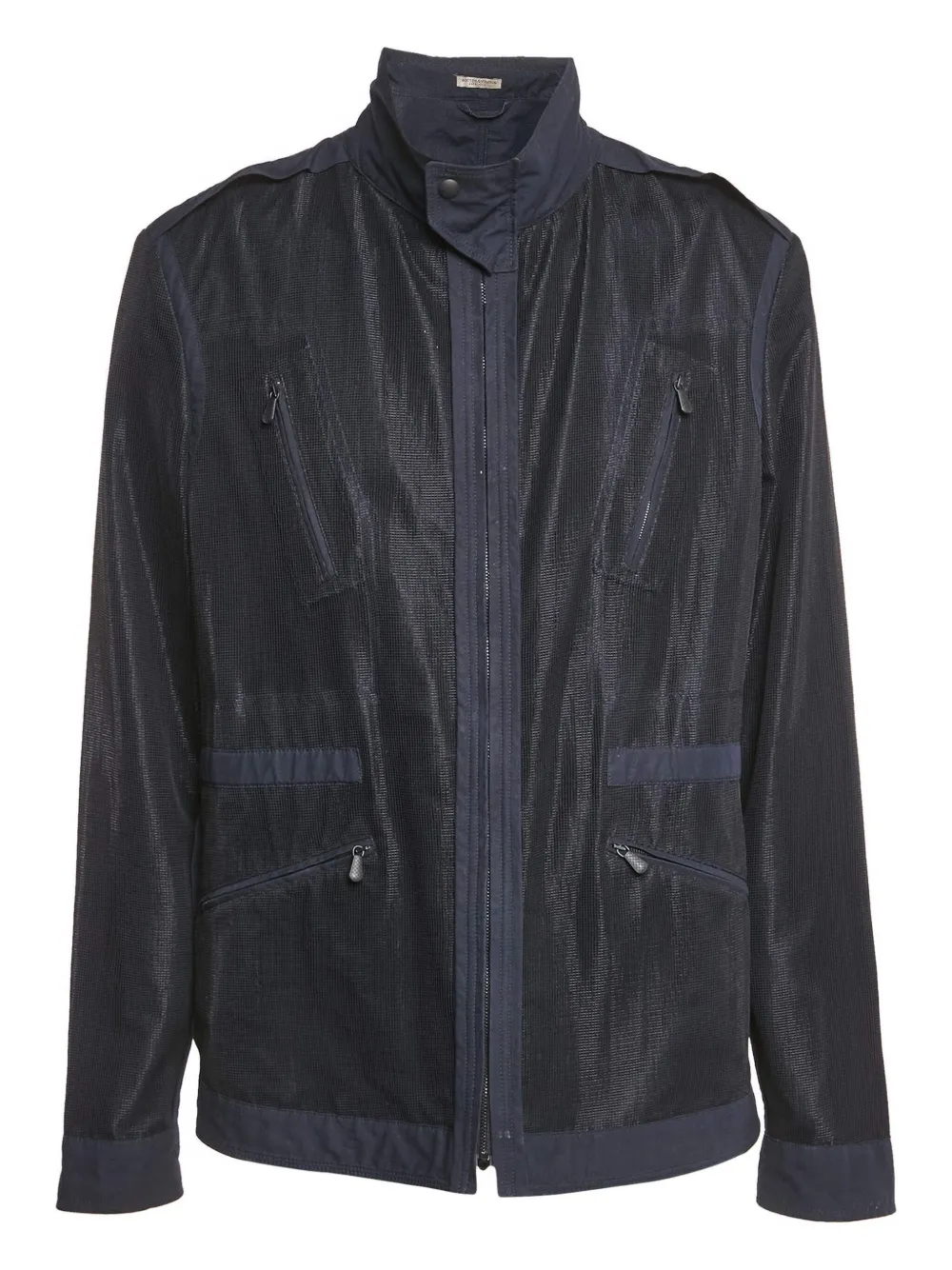 Bottega Veneta Pre-Owned zip-pocket mesh jacket | Black | Image 1