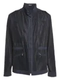 Bottega Veneta Pre-Owned zip-pocket mesh jacket - Black