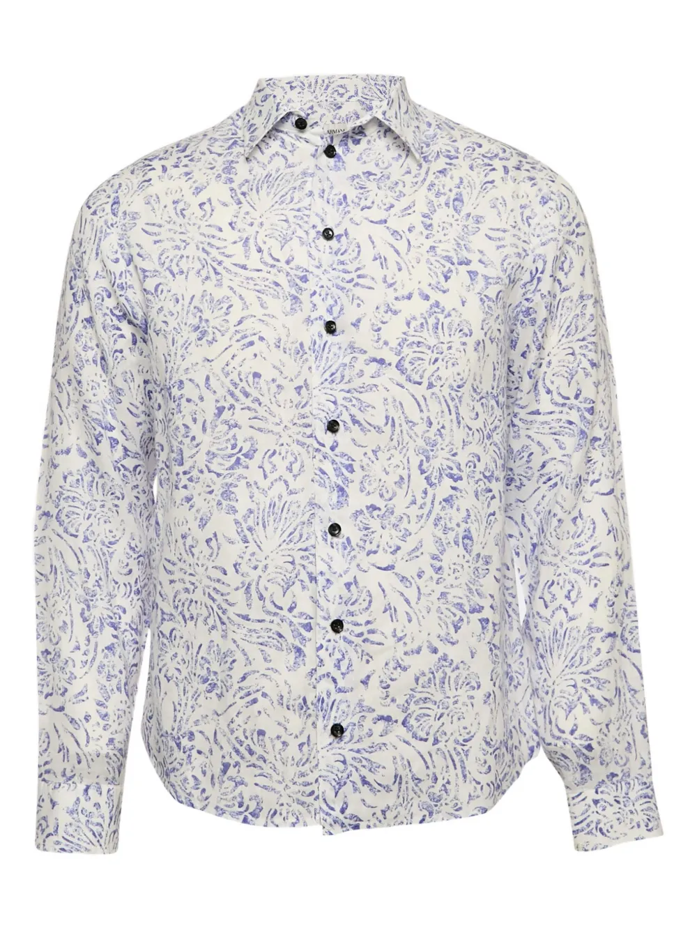 Armani Vintage 2024 floral-print cotton shirt | White | Image 1
