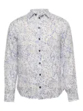 Armani Vintage 2024 floral-print cotton shirt - White