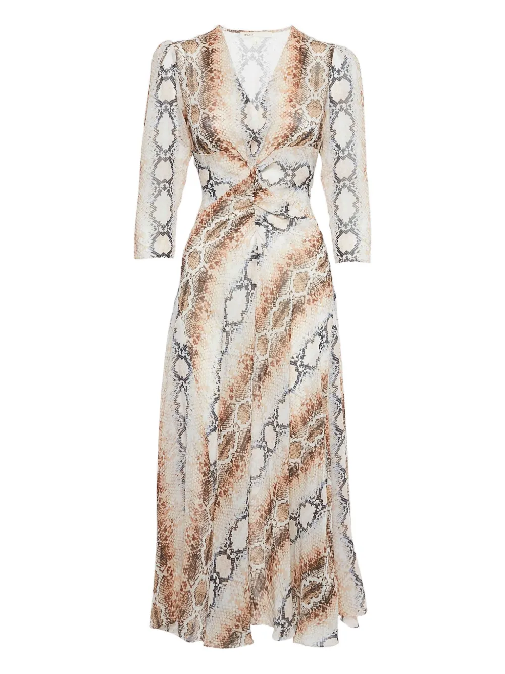 Maje twist snake-print dress | Neutrals | Image 1