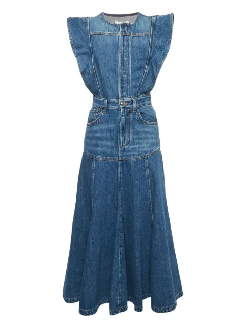 Chloé Pre-Owned flared denim dress