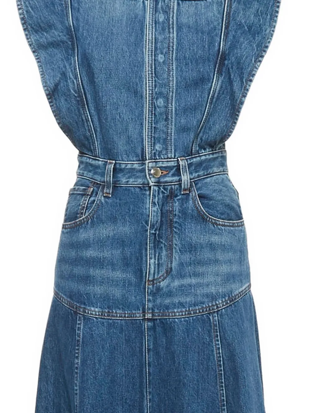 Chloé Pre-Owned Flared jurk - Blauw