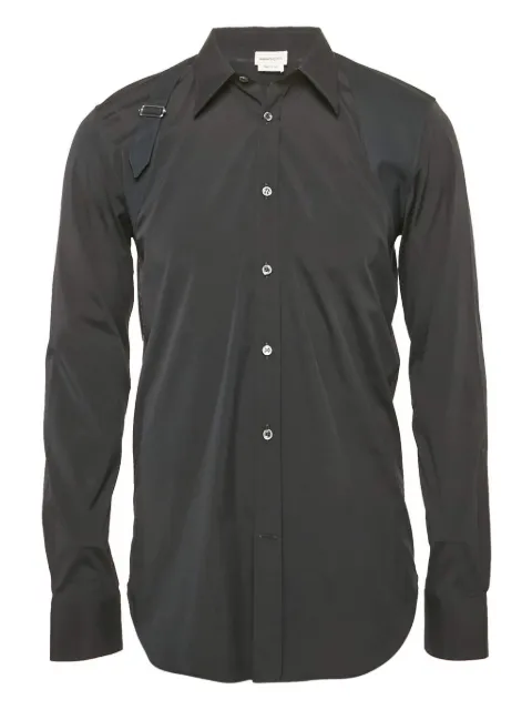 Alexander McQueen Pre-Owned  harness-detail cotton shirt