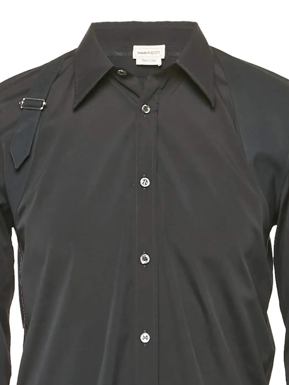 Alexander McQueen Pre-Owned  harness-detail cotton shirt | Image 2