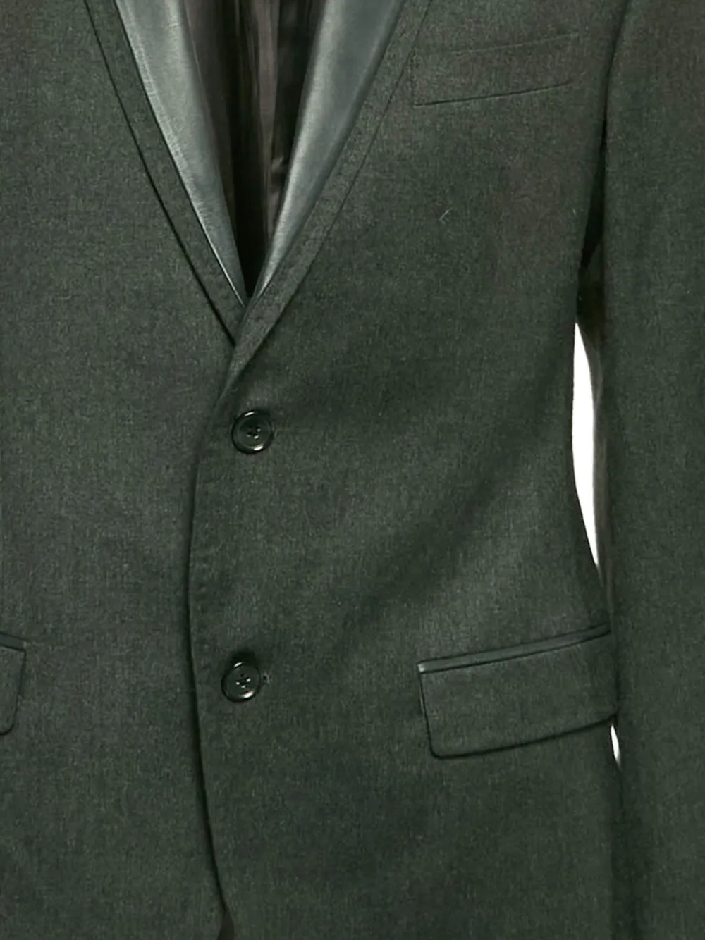 Dolce & Gabbana Pre-Owned leather-lapel wool blazer | Image 2