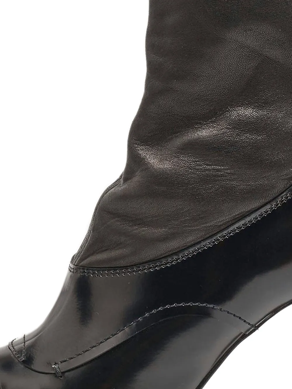 Tod's Vintage Pre-owned 100 mm leren enkellaarzen - Zwart