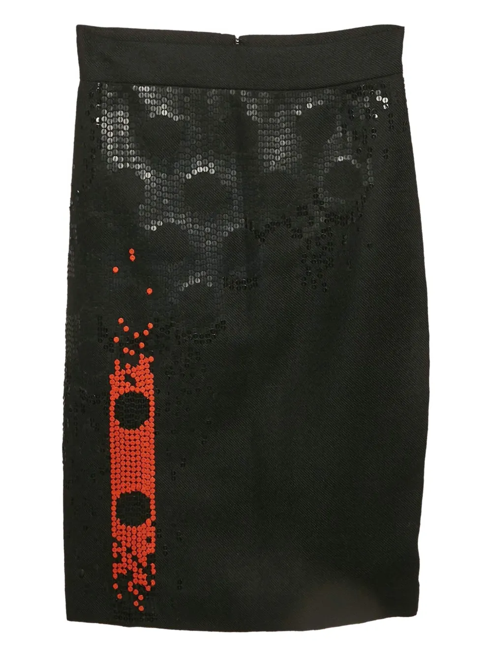 Versace Pre-Owned Gonna con paillettes 2023 - Nero