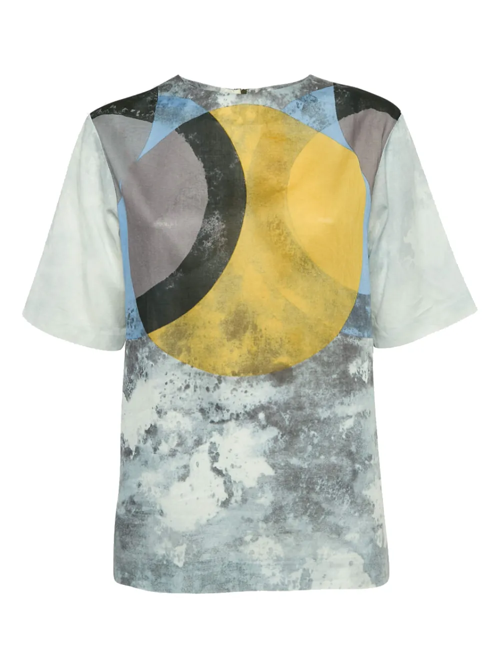 Marni Pre-Owned 2024 abstract-circle cotton top | Grey | Image 1