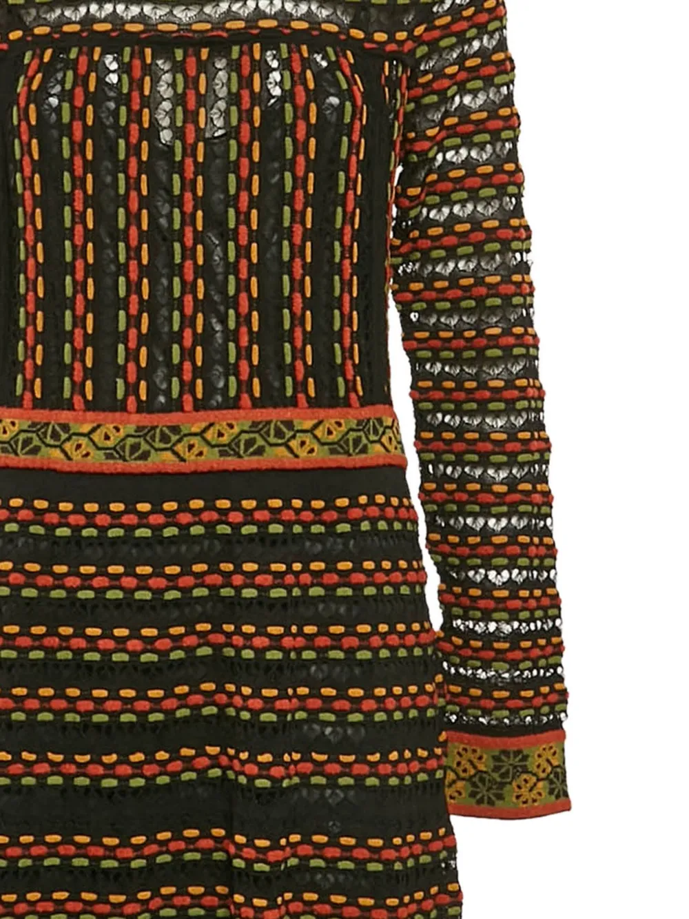 Missoni Pre-Owned Gestreepte jurk - Zwart