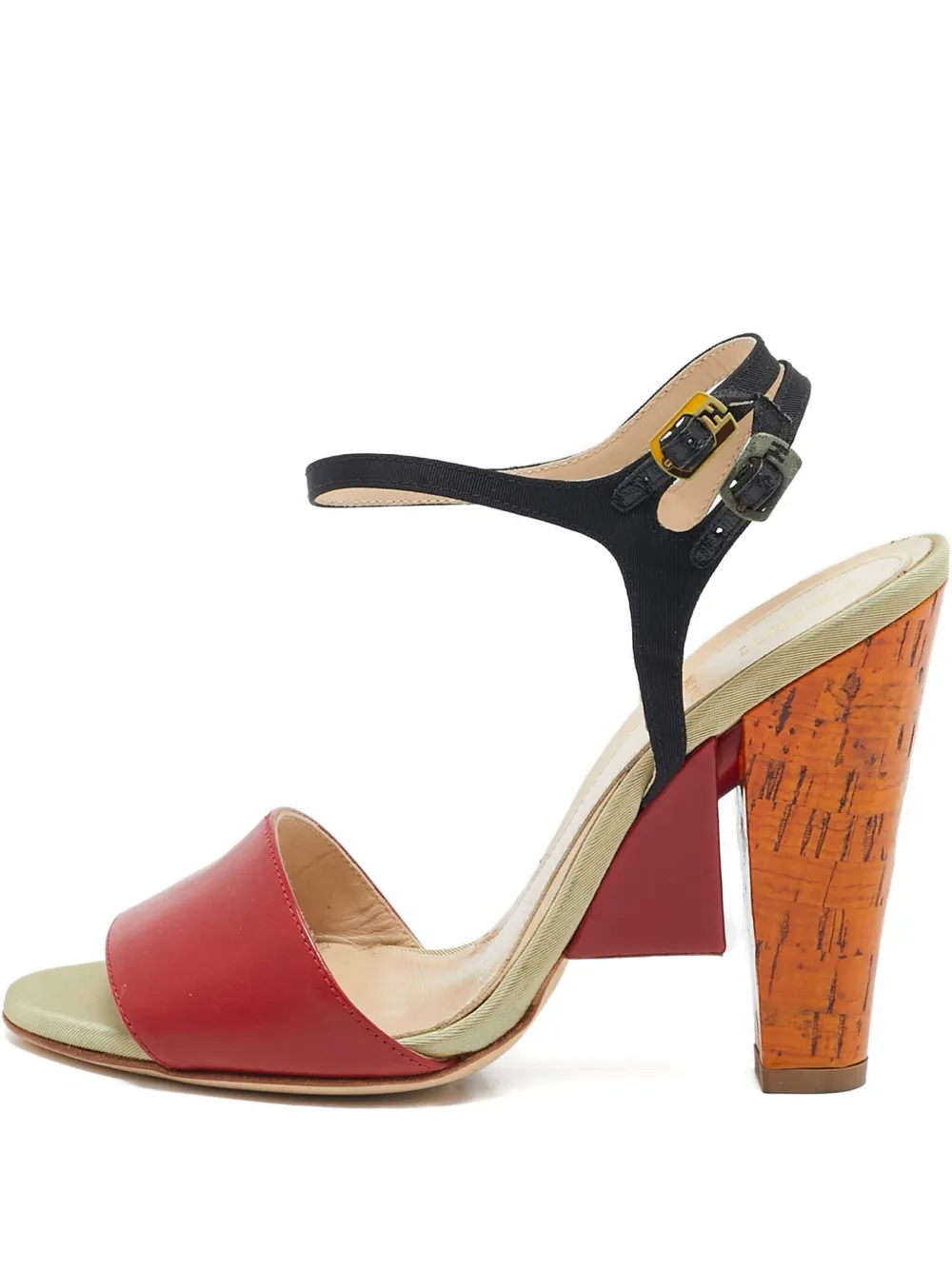 Fendi Pre-Owned Sandalen mit Schnalle 110mm - Rot