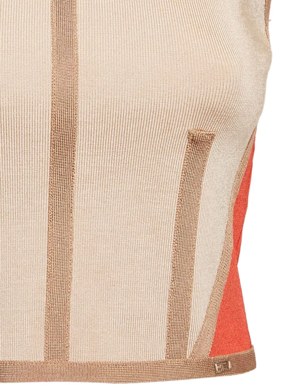 Elisabetta Franchi ribbed-knit crop top | Image 2
