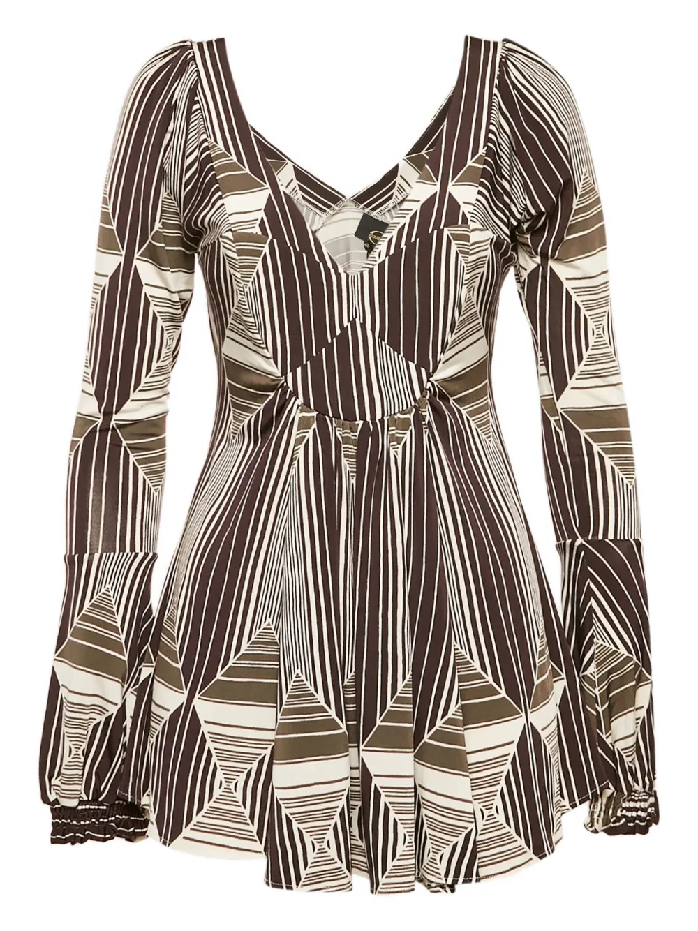 Just Cavalli Vintage ストライプ トップ - ブラウン Just Cavalli Vintage ストライプ トップ - ブラウン