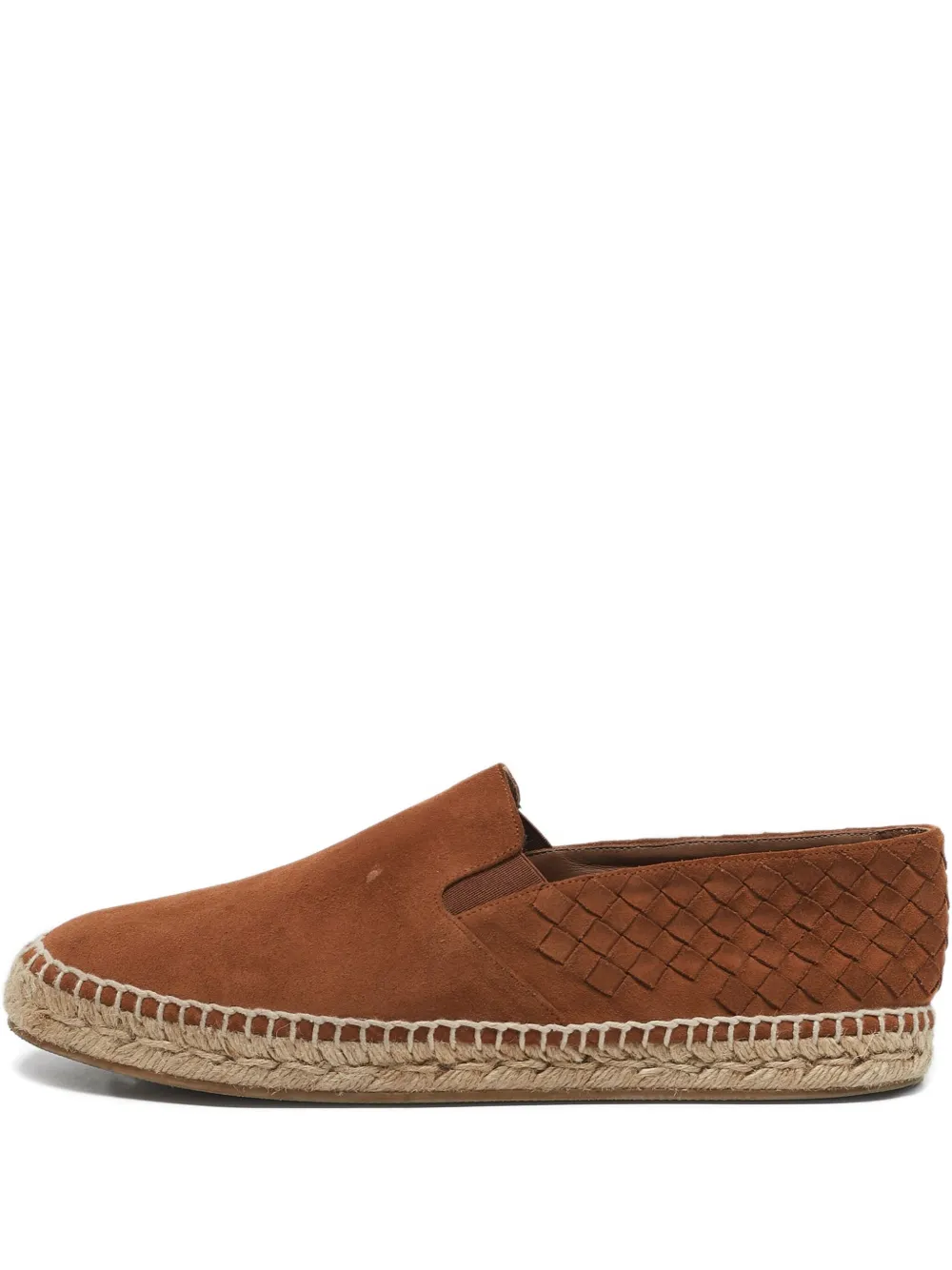 Bottega Veneta Pre-Owned 2024 Intrecciato Espadrilles aus Wildleder - Braun