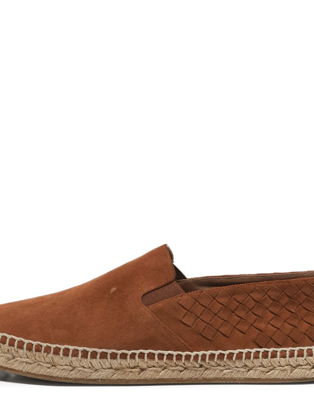 Bottega Veneta Pre-Owned 2024 Intrecciato suède espadrilles - Bruin