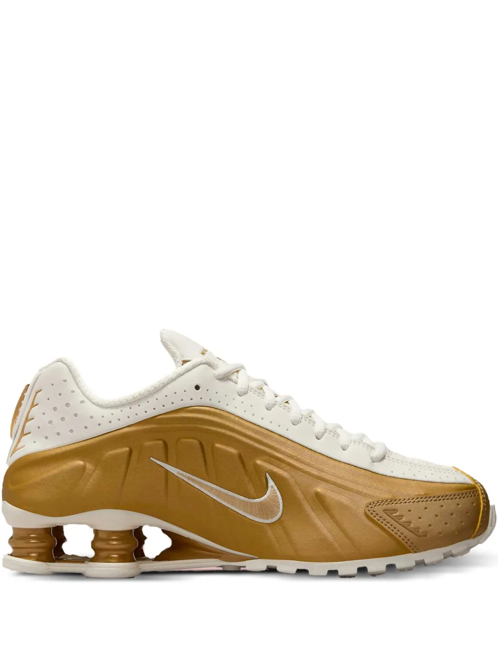 Shox R4 "Metallic Gold" sneakers
