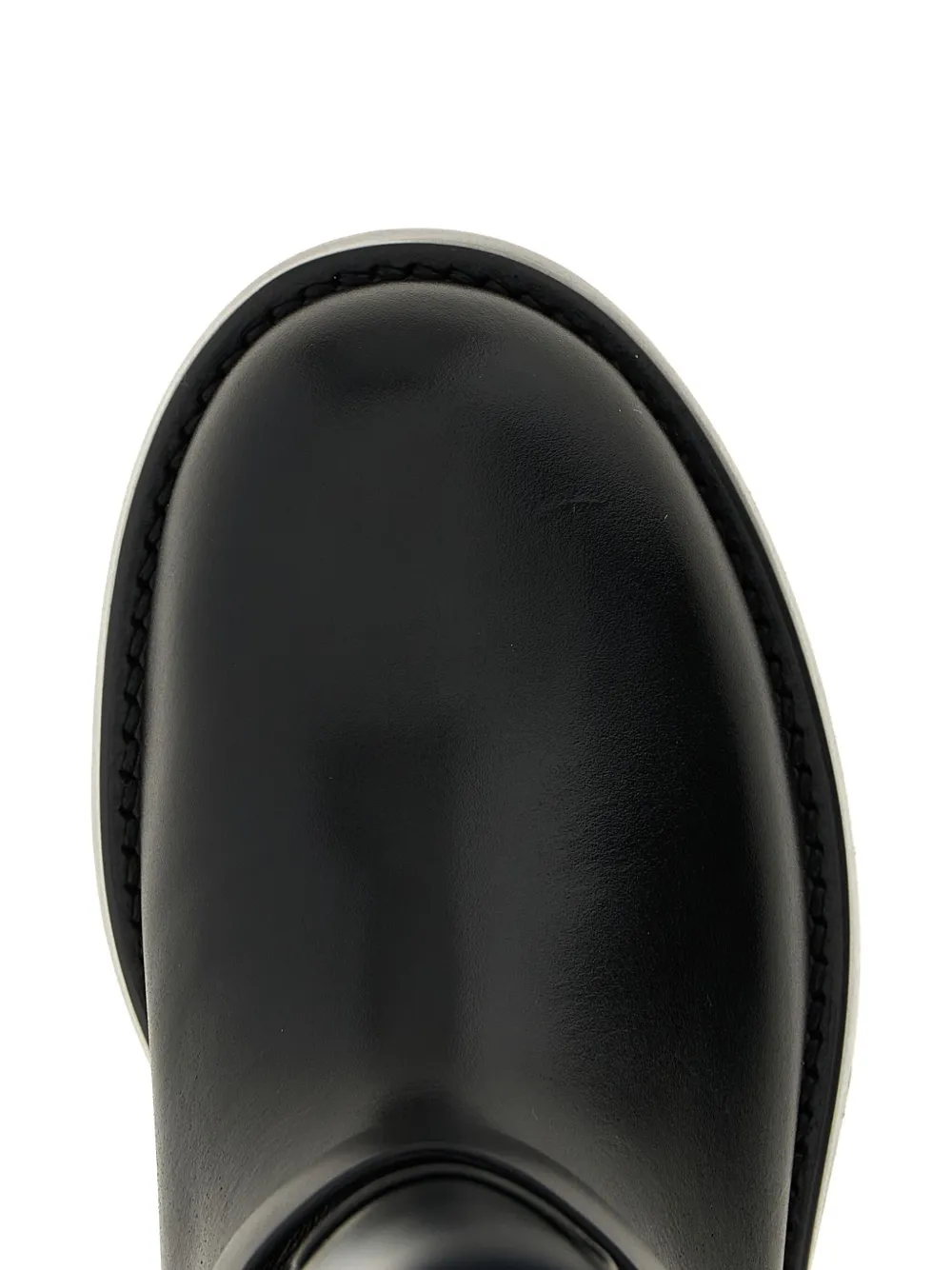 Elisabetta Franchi plaque strap boots Black