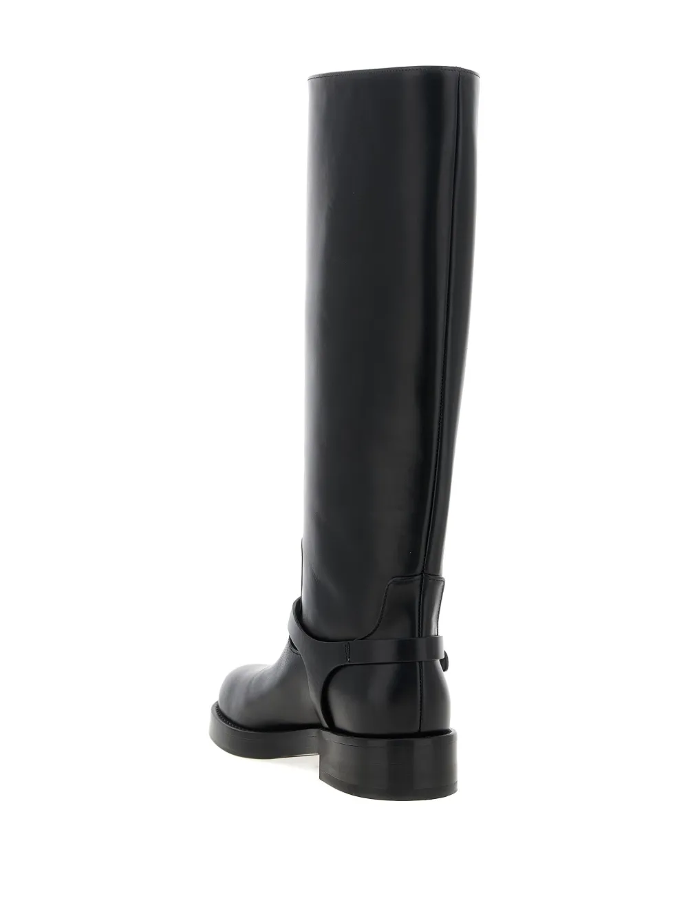 Elisabetta Franchi plaque strap boots Black