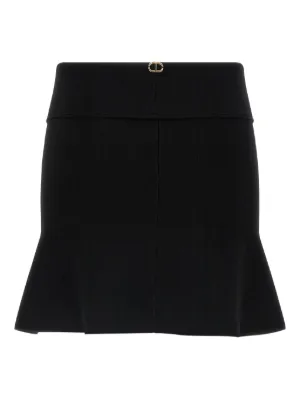 Elisabetta Franchi サテン ミニスカート | ブラック | FARFETCH JP