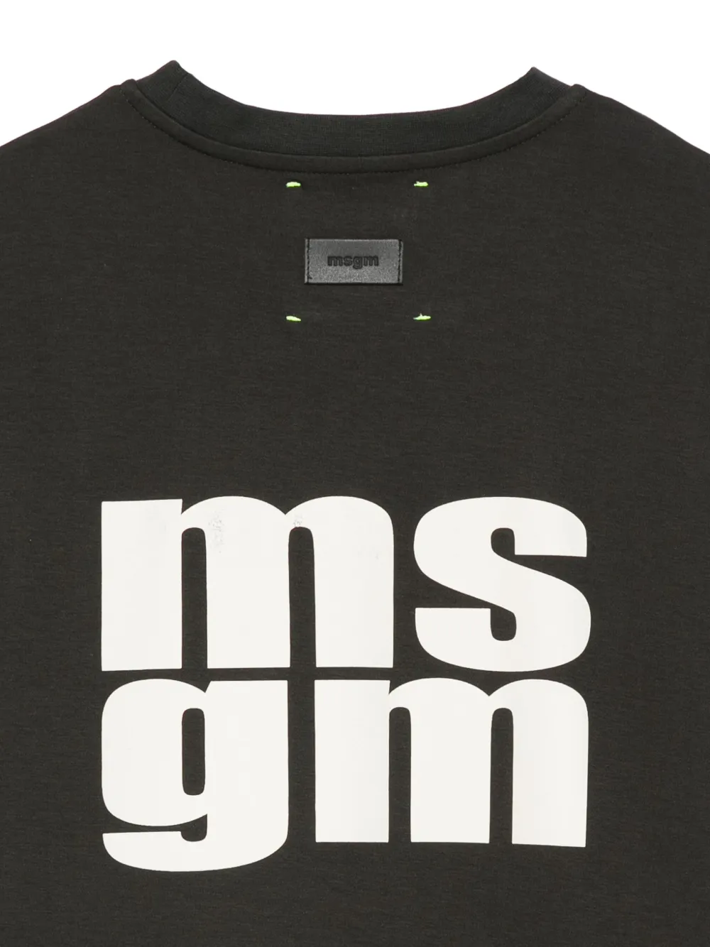 MSGM Kids T-shirt met logoprint Zwart