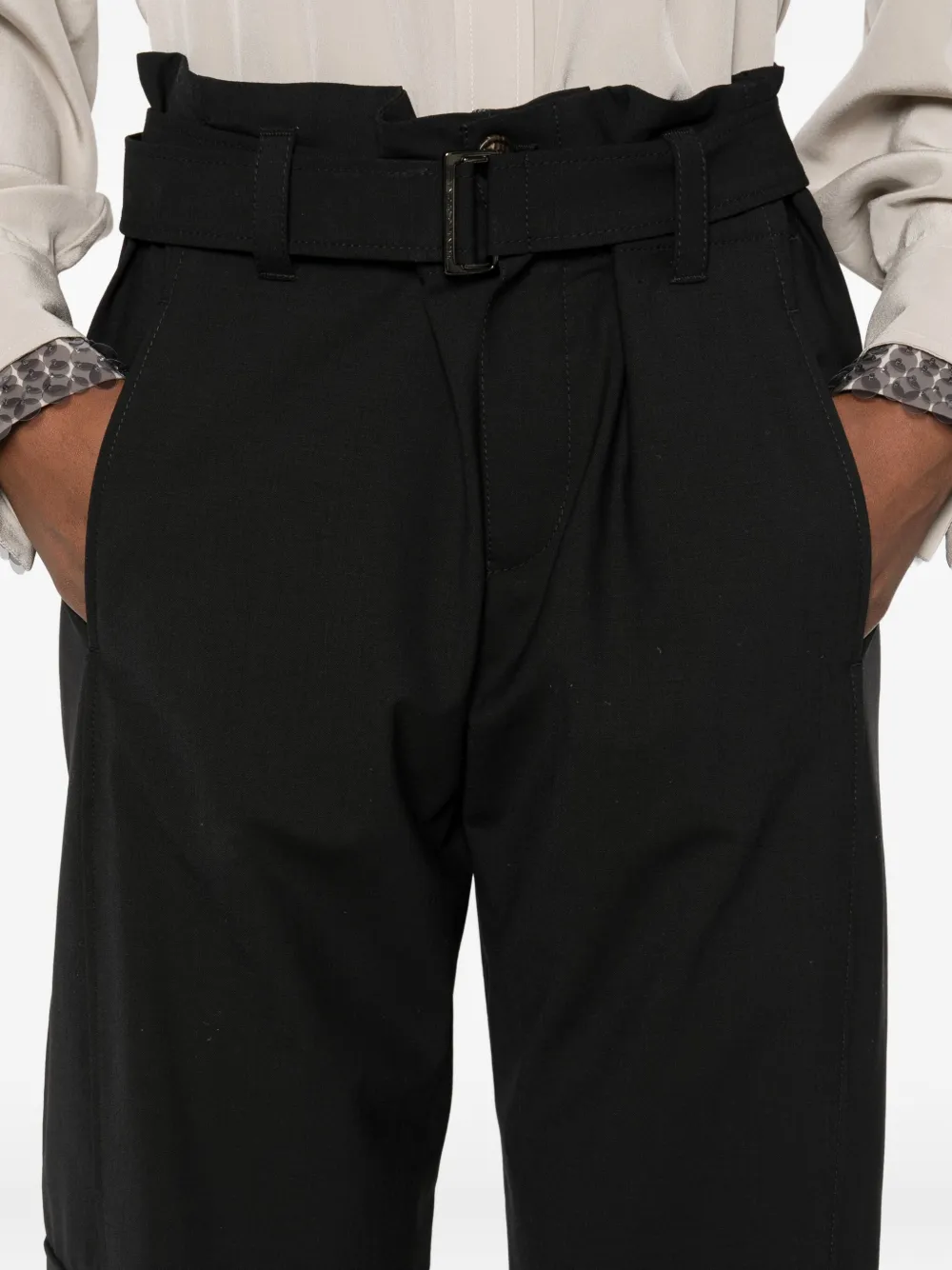 Brunello Cucinelli Cargo broek met ceintuur Zwart