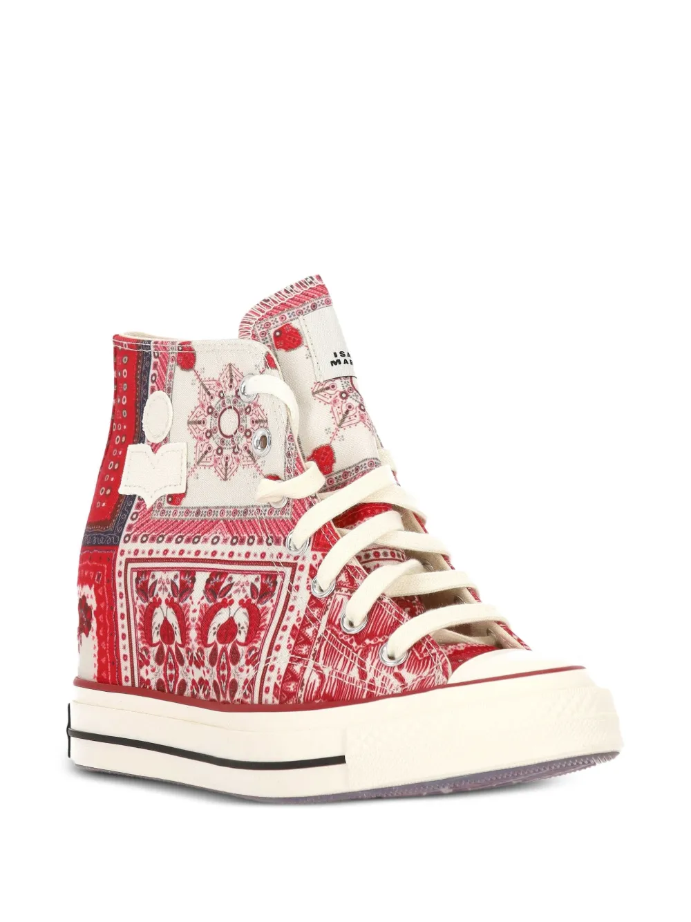 Converse x Isabel Marant 60 mm Chuck 70 high-top sneakers met patchwork - Rood