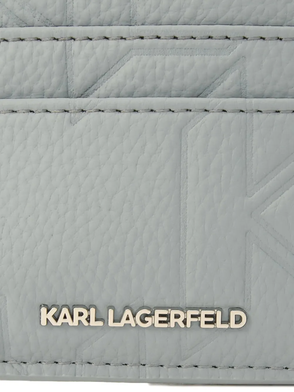 Karl Lagerfeld Pasjeshouder met logo-reliëf Grijs